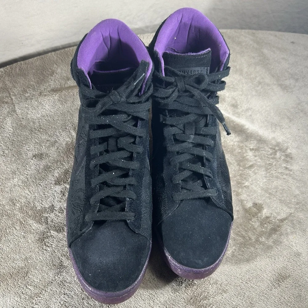 Size 11.5 - Joe Freshgoods x Converse Pro Leather High Black Purple